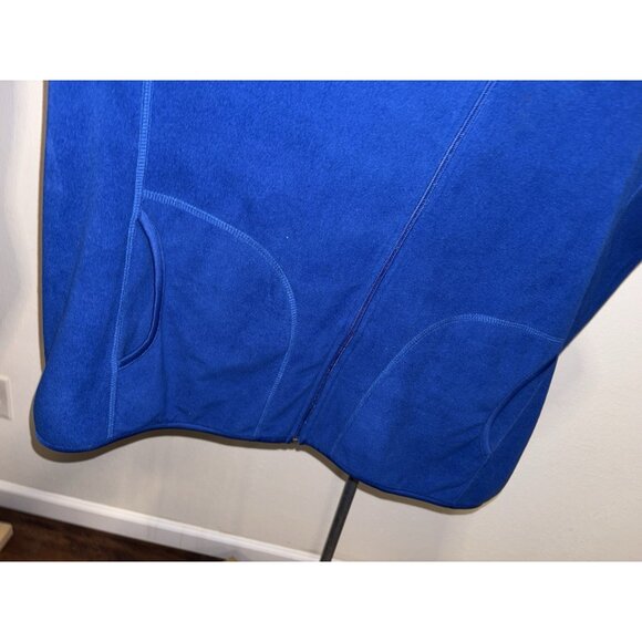 Danskin Now Womens Size 2X Fleece Vest Blue Pockets Full Front Zipper - Picture 3 of 6